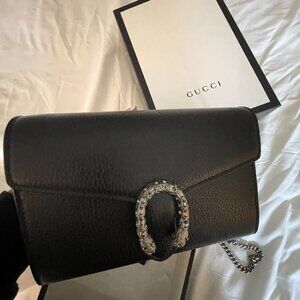 Authentic Gucci Dionysus - Black leather - Check it out!